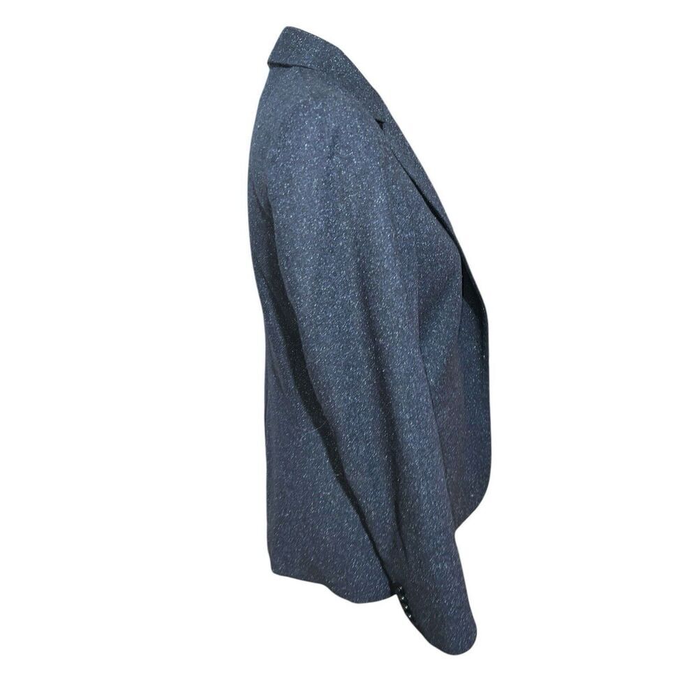 Jigsaw‎  Italian Fabric Women’s Wool blend Blue Speckled Blazer Size 10 - Picture 3 of 7
